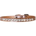 Pet Pal One Row Clear Jewel Croc Dog CollarCopper Size 12 PE816435